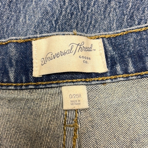 Universal Thread Vintage Straight Jeans High Waisted 25 - Picture 11 of 12
